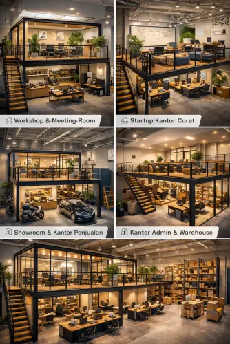 Mezzanine Ruang Kantor di Pangalengan